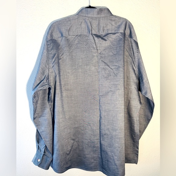 Untuckit Shirt Men’s Blue 100% Cotton Button Up Long Sleeve Size XXXL - Picture 2 of 5